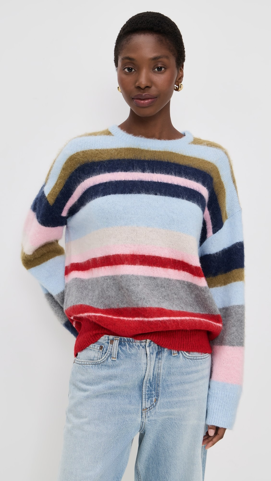 Oversized Stripe Knit Pullover | Shopbop