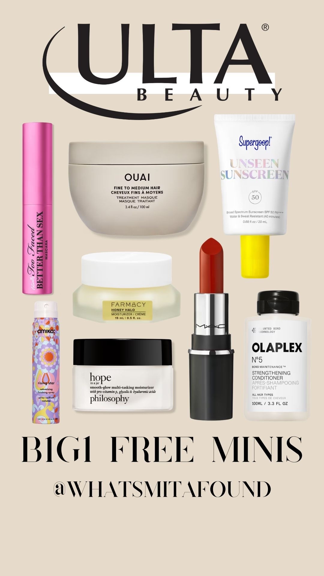 Buy 1 get 1 free minis still happening at Ulta!

#LTKootd #LTKSaleAlert #LTKBeauty