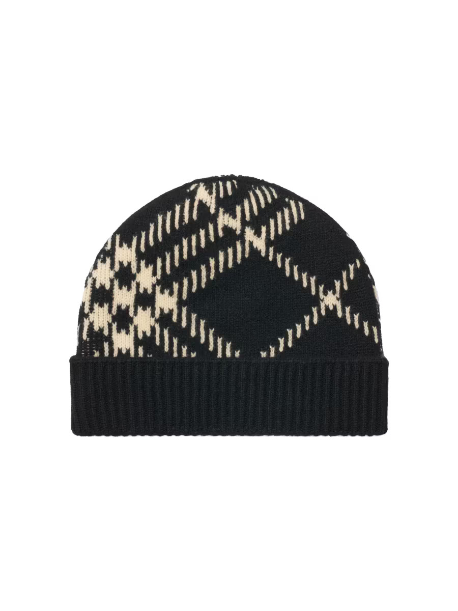Burberry Check Cashmere Knit Beanie | Saks Fifth Avenue | Saks Fifth Avenue
