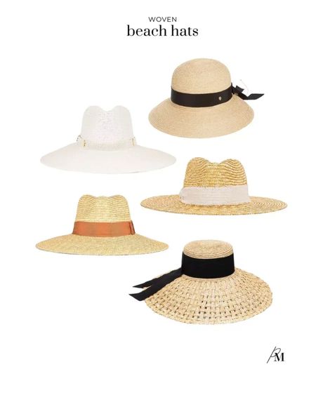 Woven hats that are made for long beach days. Great for spring into summer! These can pair great with shorts or dresses for a casual beach vibe! 

#LTKSeasonal #LTKfindsunder100 #LTKstyletip