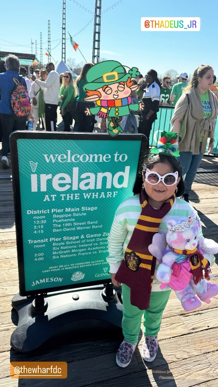 St. Patrick’s Day 2024
Ireland 🇮🇪 at the Wharf
Washington DC ☘️ 

#LTKkids #LTKtravel #LTKFestival