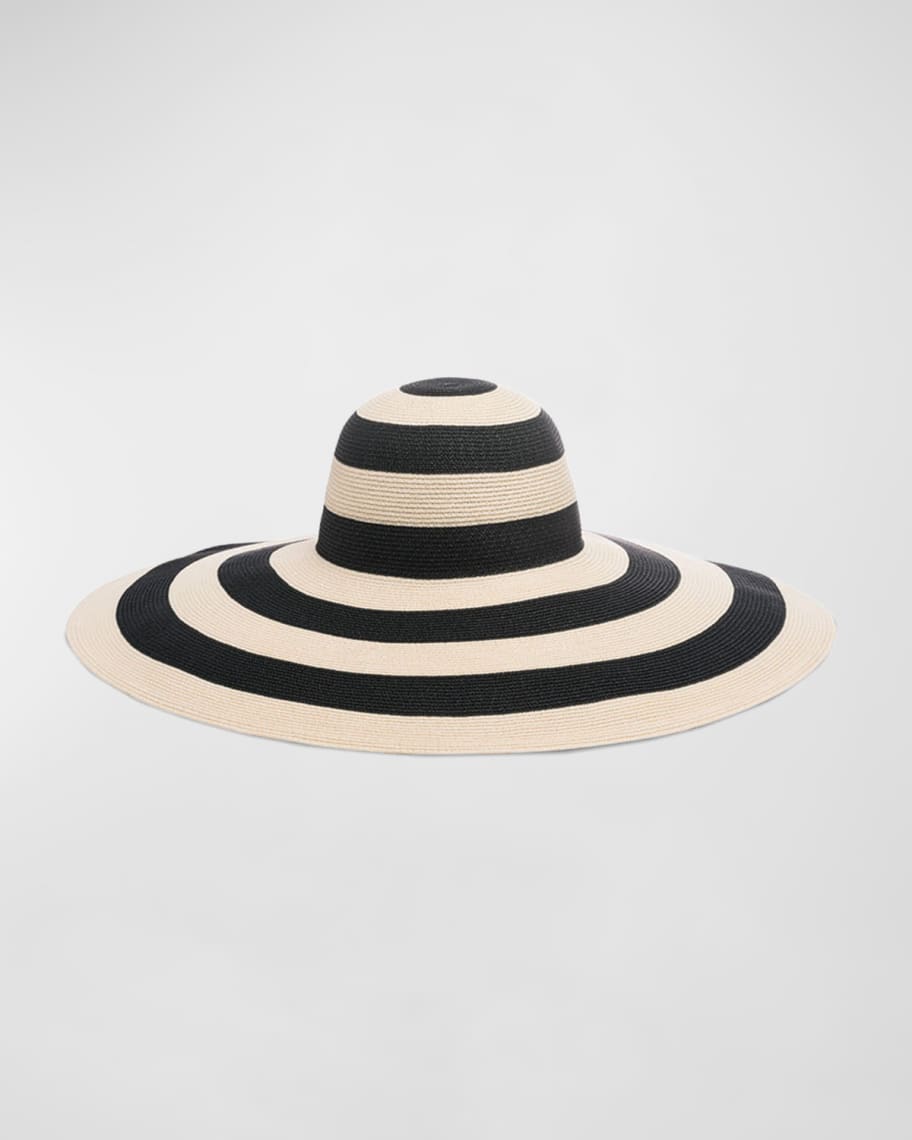 Eugenia Kim Sunny Striped Wide-Brim Hat | Neiman Marcus
