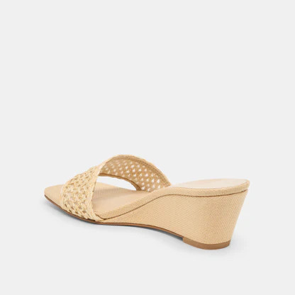 Qaily Lt Natural Raffia Wedges | Dolce Vita | DolceVita.com