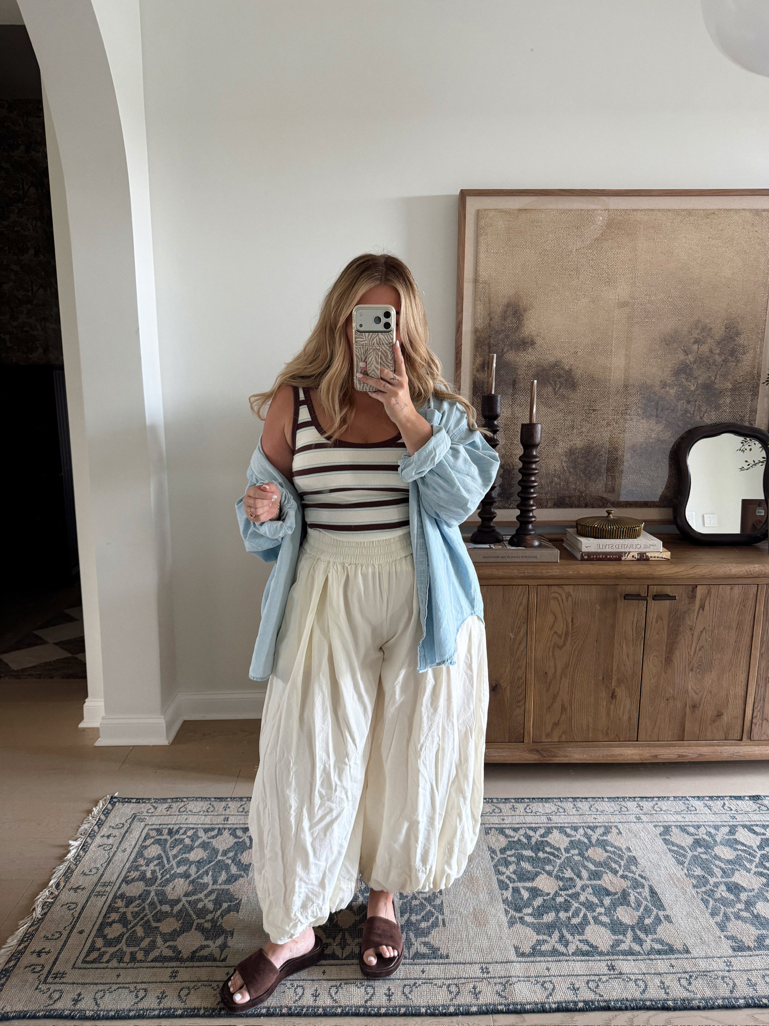 Everyday outfit! Medium tank, XL pants, jacket is aerie sold out linked similar

#LTKmomlife #LTKMidsize #LTKSaleAlert