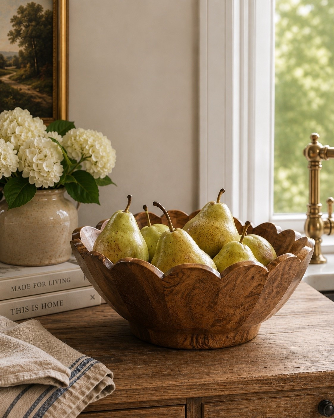 I love an Amazon find that doesn’t look like an Amazon find. 🤎 This scalloped wood bowl has so much warmth and character and makes even a simple bowl of pears feel styled. I’d use it on a kitchen island, dining table or coffee table—and it’s just as pretty empty.

Amazon bowl linked here.

#AmazonHome #AmazonFinds #AmazonDecor #KitchenDecor #TimelessHome #LTKHome