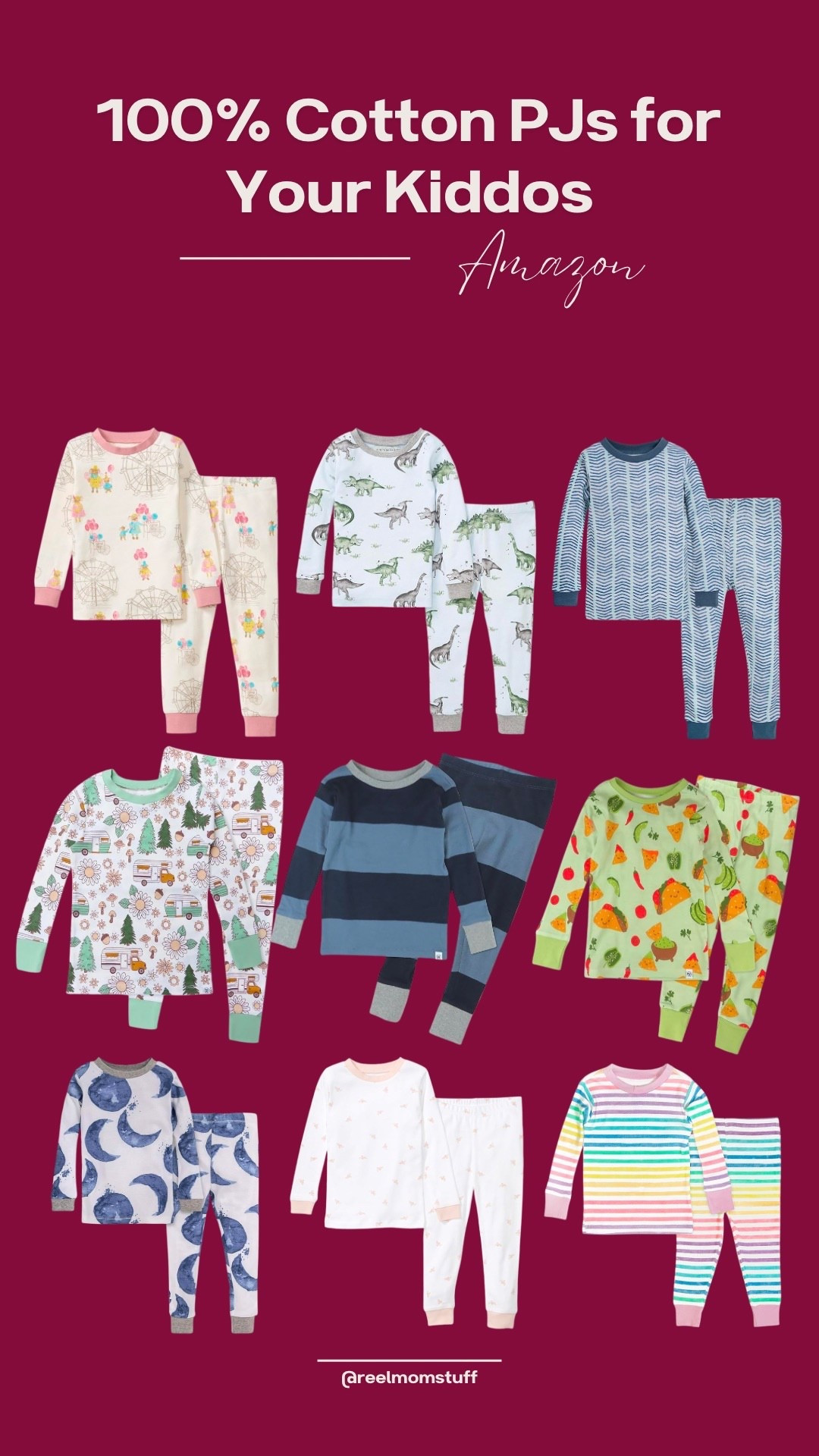 100% cotton pjs for your kiddos!!