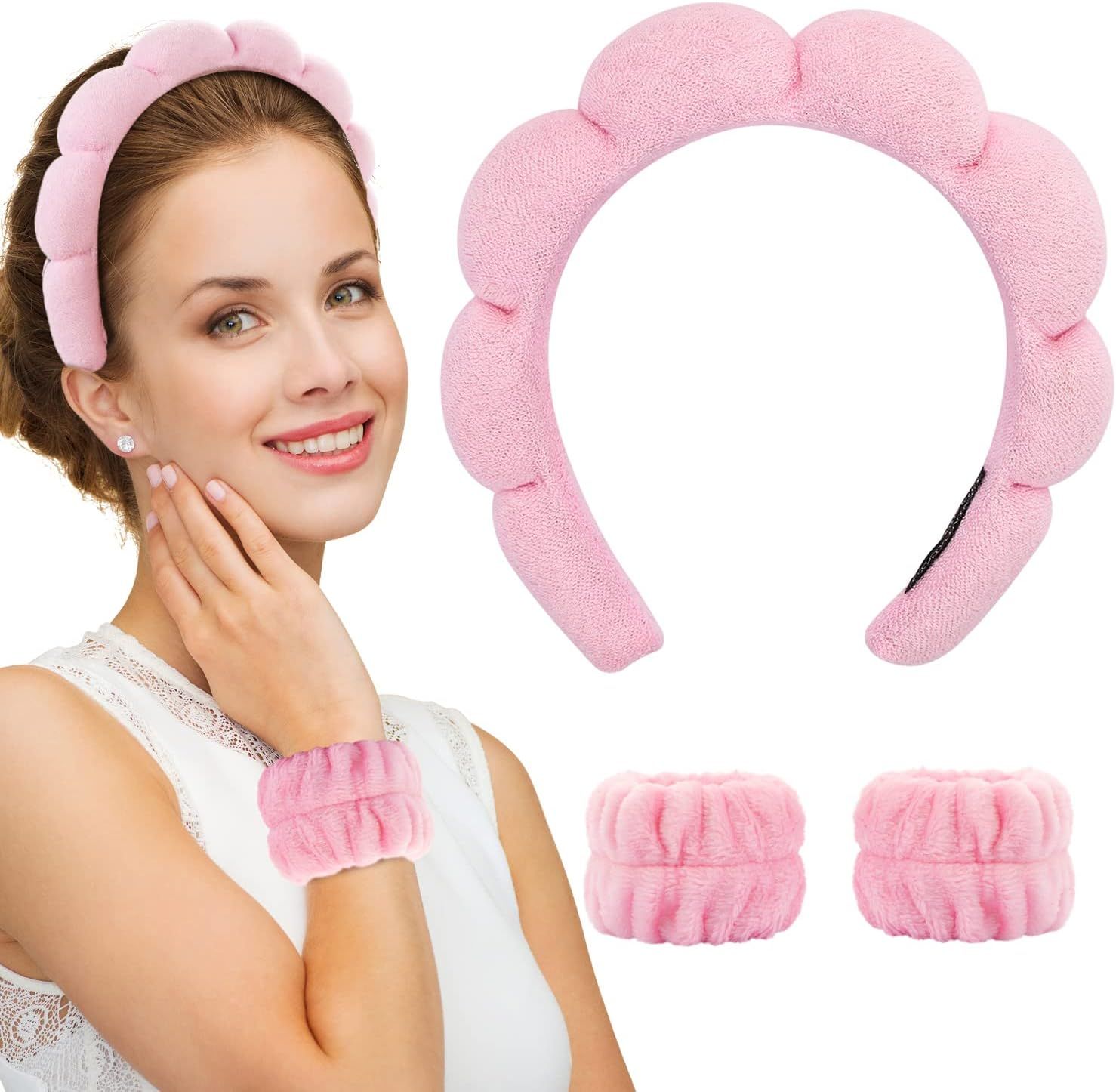 Spa Headband for Women Sponge Spa Headband Makeup Headband Skincare Headband Puffy Spa Headband T... | Amazon (CA)