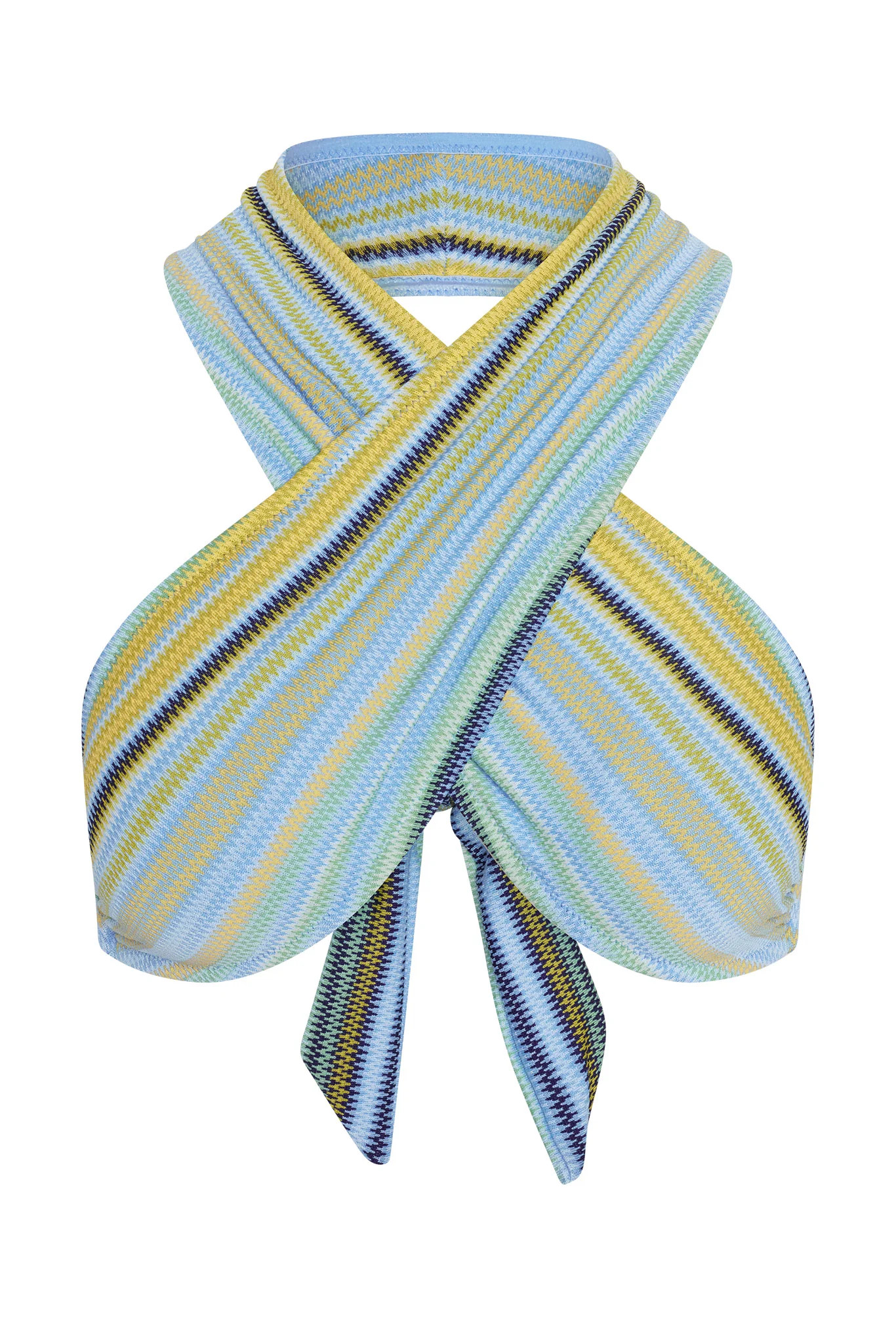 Ramatuelle Top - Sardinia Stripe Azure | Monday Swimwear