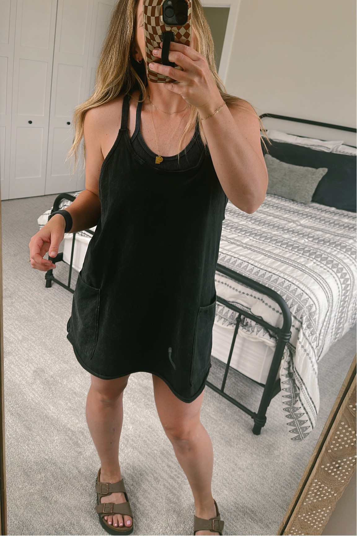 This free people hot shot dress is worth every bit of hype. I immediately purchased when I found out there is a built in jumper underneath. I’m wear my true size small. I also tried the xsmall and it fit as well but I went wit the small for a little more length!

Also tagged my other fp movement favs!