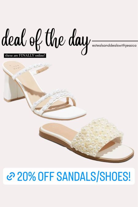 Bridal shoes, pearl heels, target pearl sandals, white shoes 

#LTKshoecrush #LTKwedding #LTKSpringSale
