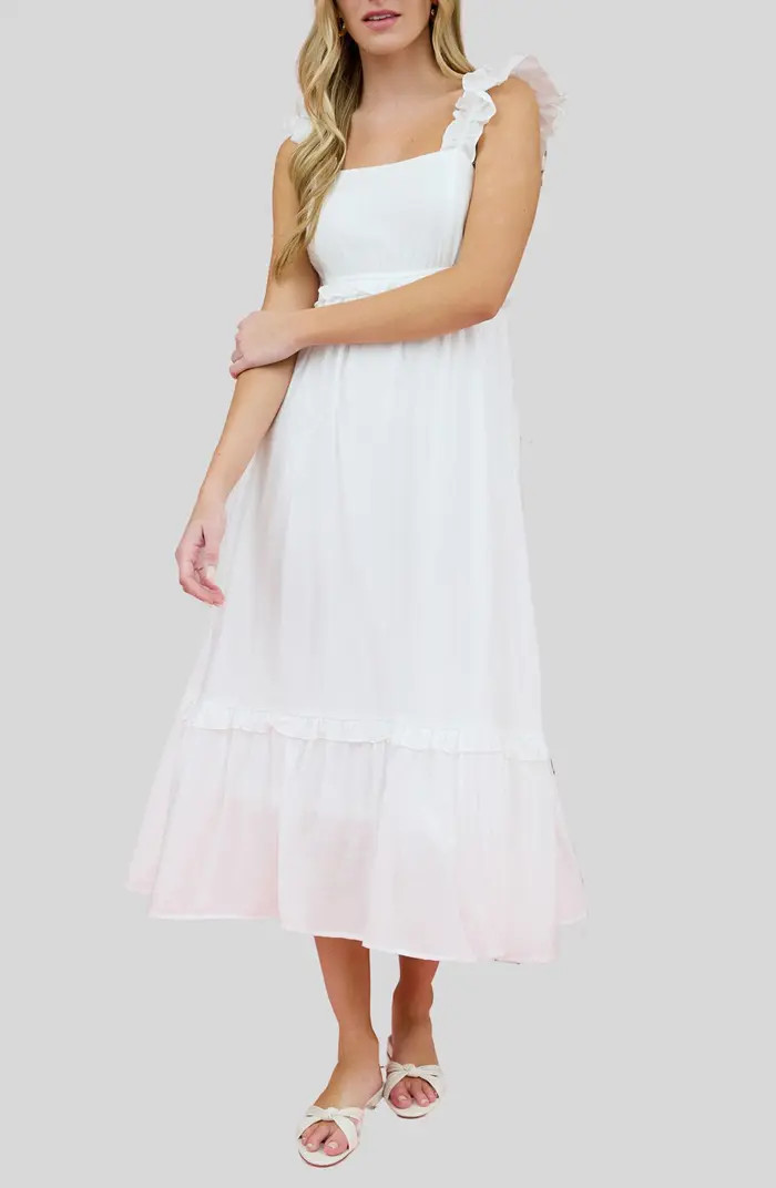 Ruffle Strap Midi Dress | Nordstrom Rack