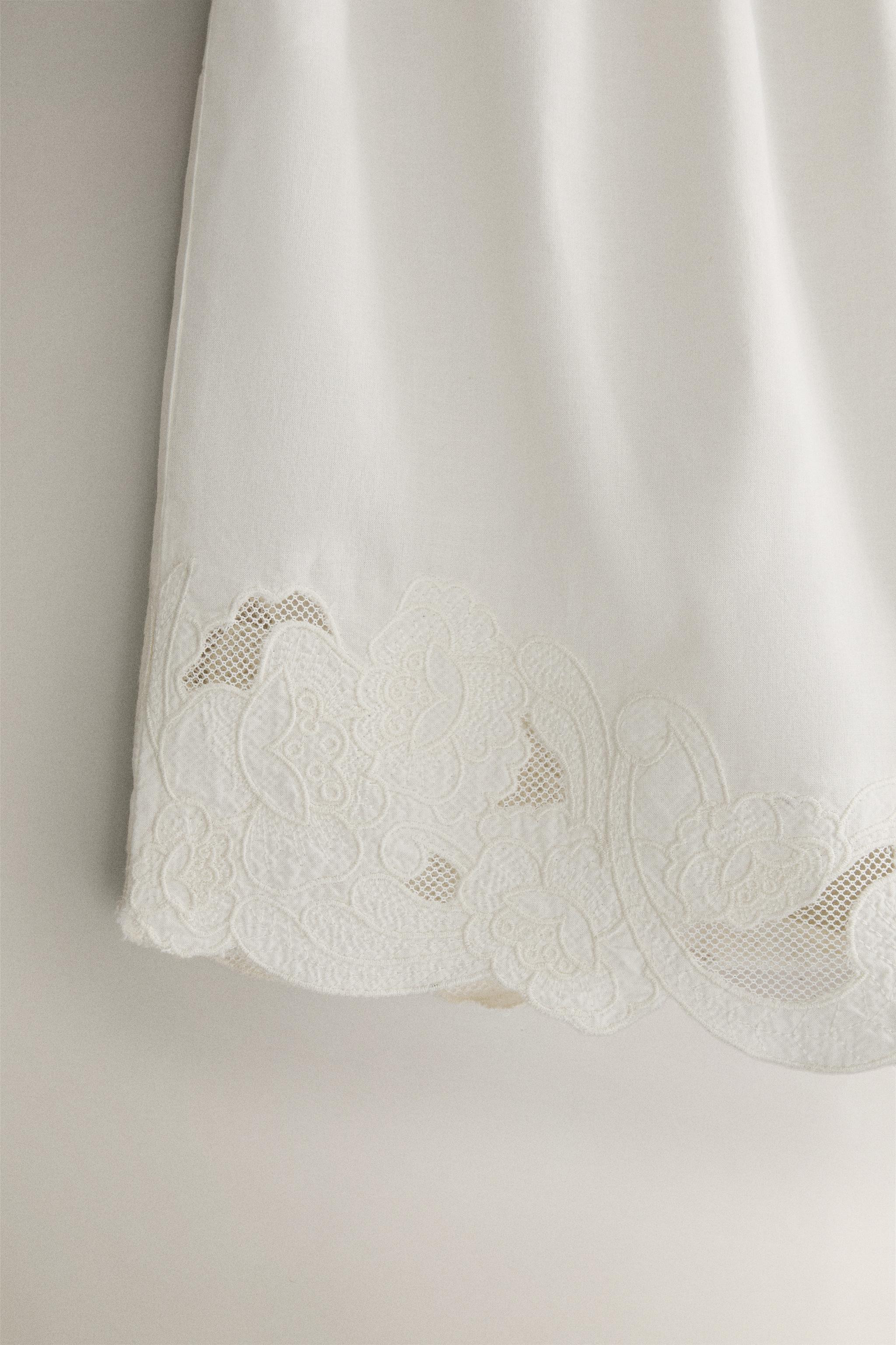 EMBROIDERED COTTON SHORTS | Zara US
