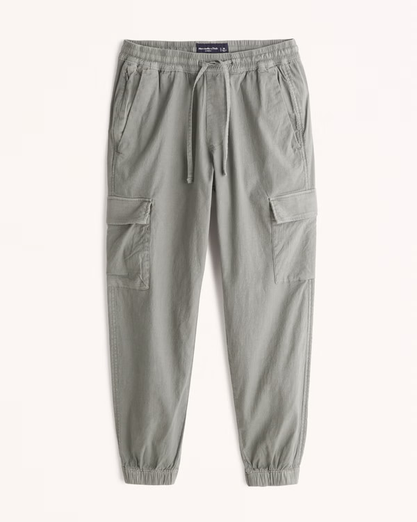 Linen-Blend Jogger | Abercrombie & Fitch (US)