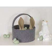 Easter Basket Made Of Felt, Bunny Ears, Bag, Baskets, Sweet Bucket, Gift, Hamper Boys & Girls | Etsy (US)