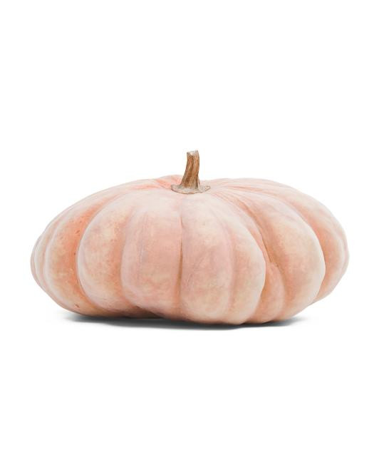 Flocked Pumpkin Decor | TJ Maxx