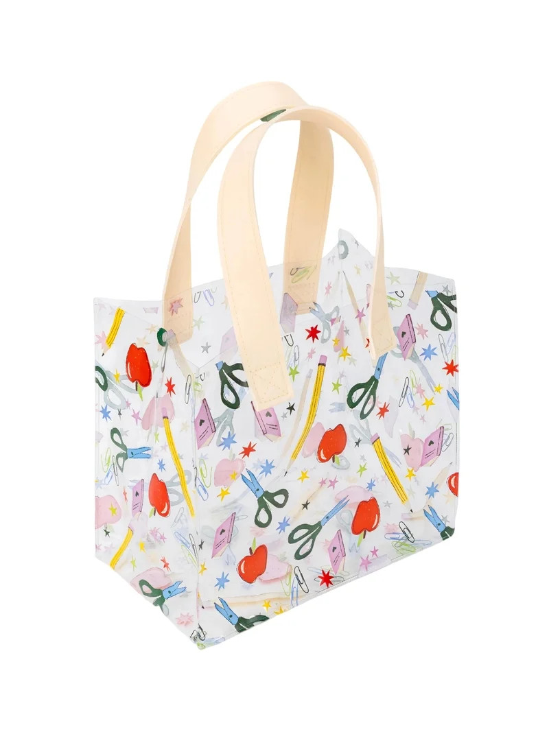 Scissors Pattern Gifting Tote, 9.60 x 14.37 x 5.43 in, Reusable Handheld Bag | Walmart (US)