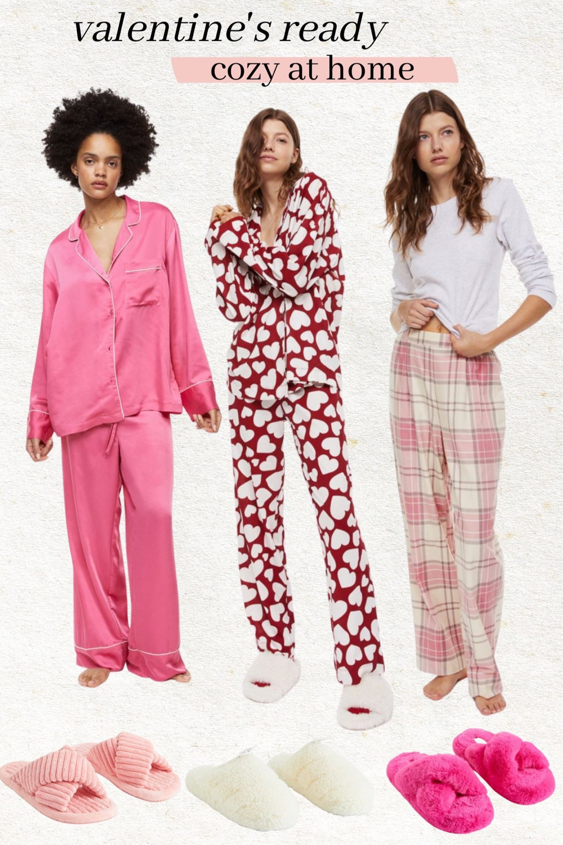 Cutest pajamas for Valentine’s Day 😍 

Valentines pajamas; pink pajamas; heart pajamas; H&M; cozy pajamas; fuzzy slippers 

#LTKunder50 #LTKstyletip #LTKSeasonal
