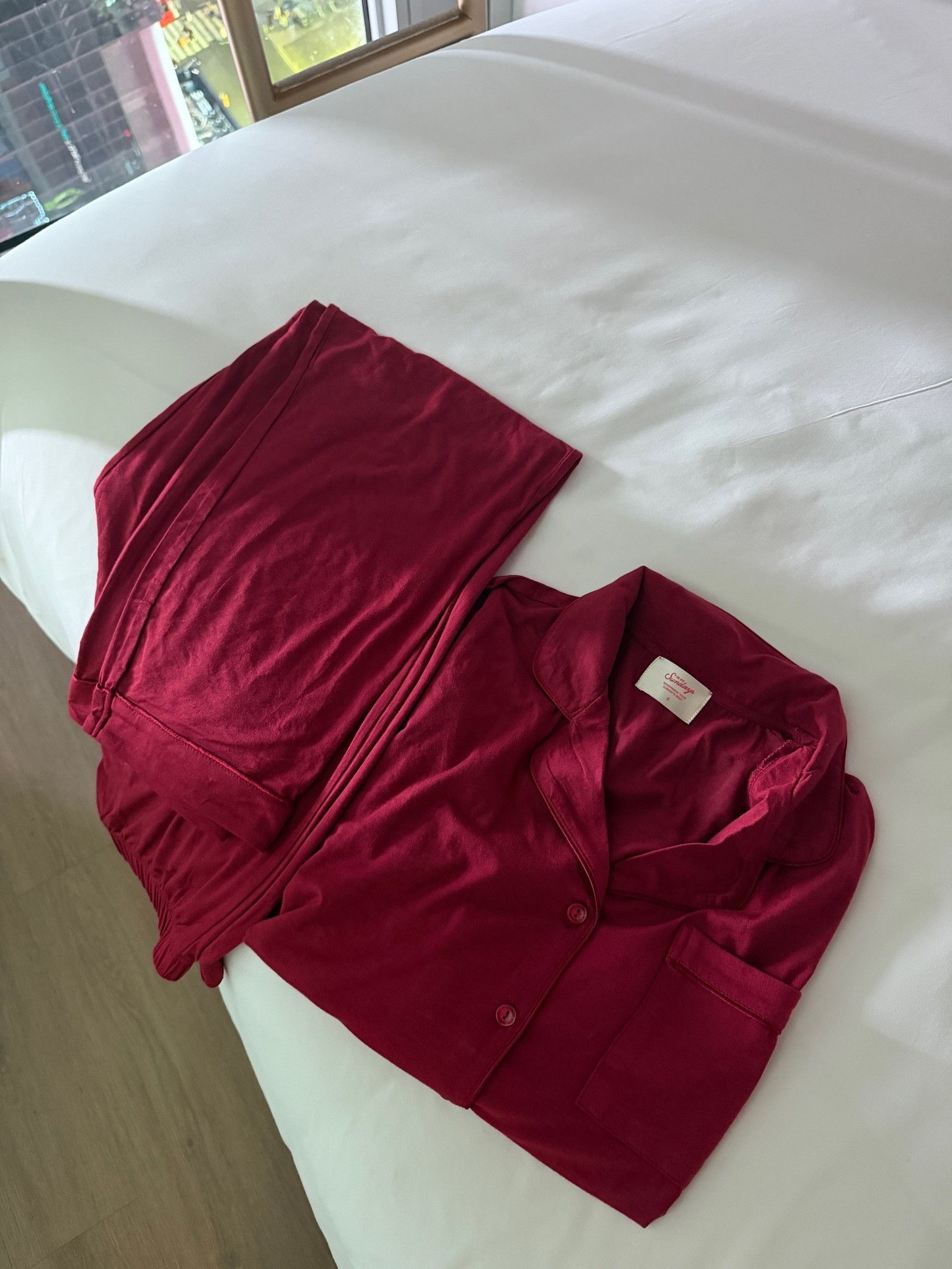 New in my Sundays drop — you already know these are my FAVORITE pajamas and all I wear. I get a small! #pajamas #inmysundays