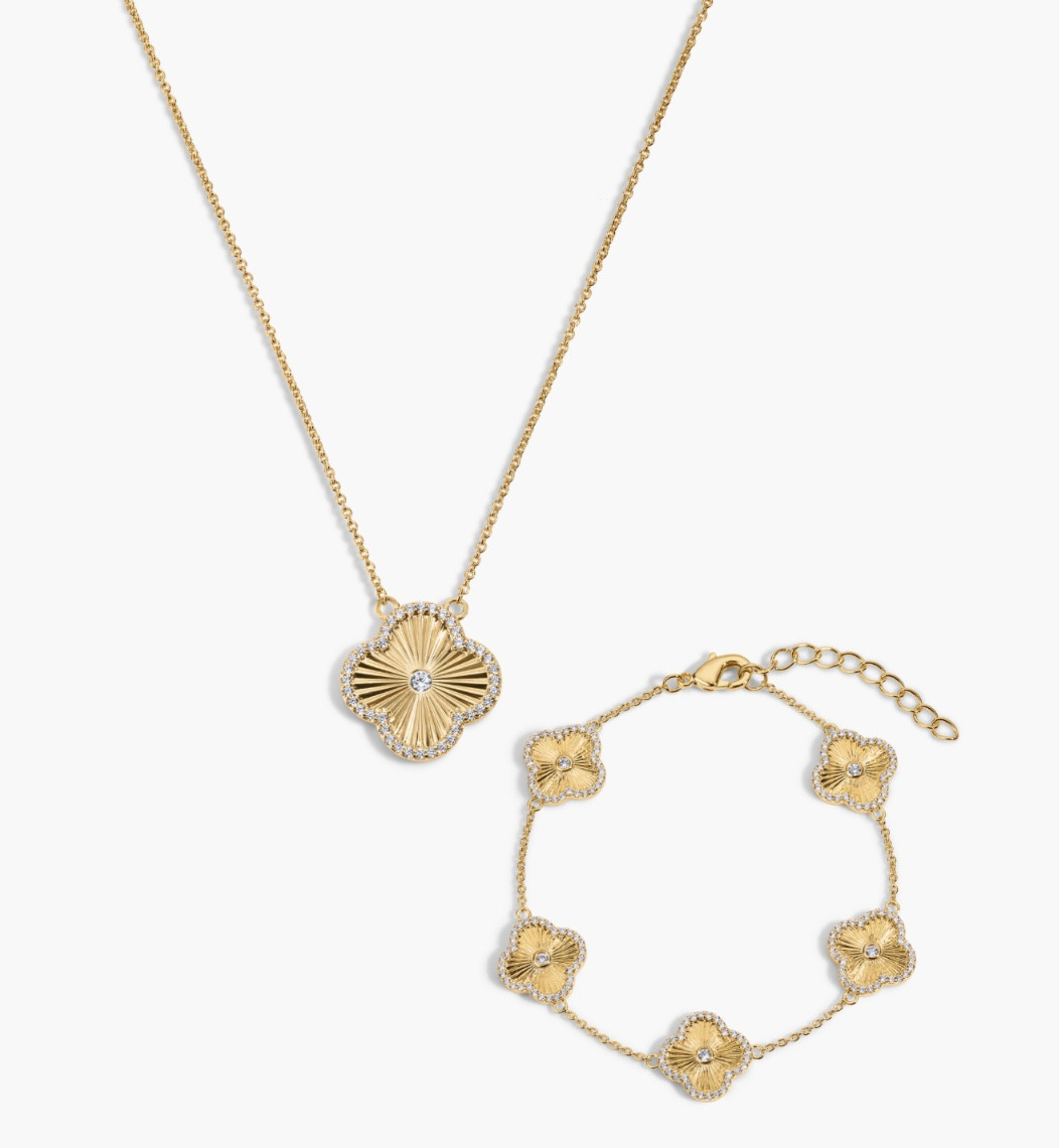 This necklace and bracelet set are on sale!

#LTKSaleAlert