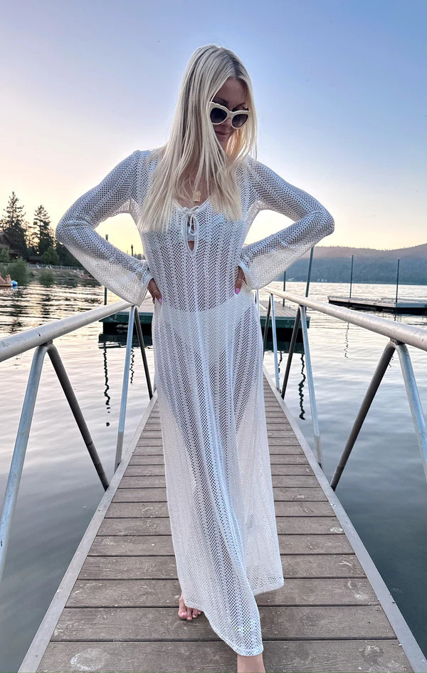 Vacay Coverup ~ White Crochet | Show Me Your Mumu