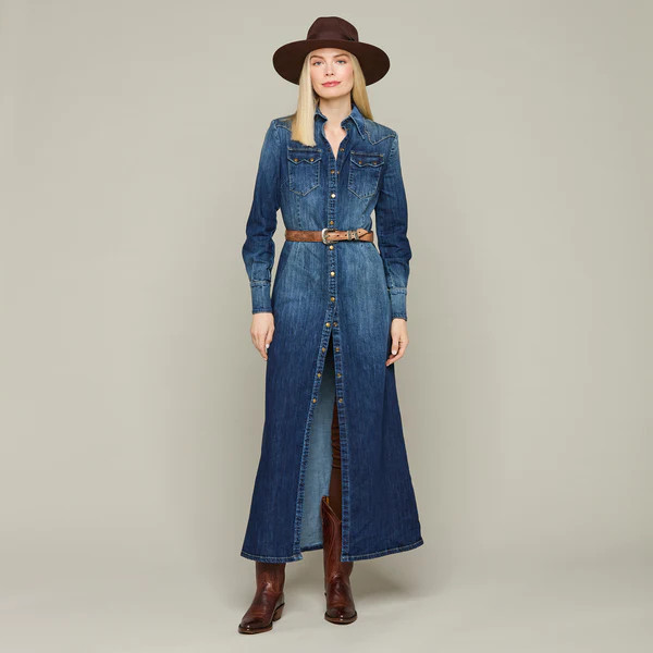 Long Denim Duster | Lucchese Bootmaker