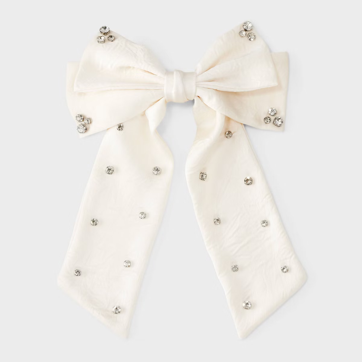 Stones Bow Hair Barrette - A New Day™ Ivory | Target