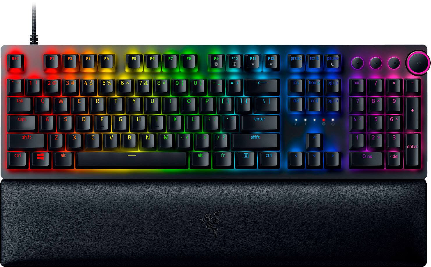 Razer Huntsman V2 Full Size Wired Optical Purple Clicky Switch Gaming Keyboard with Chroma RGB Ba... | Best Buy U.S.