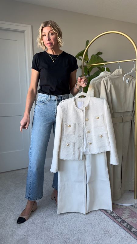 5 spring wardrobe staples from Mango! Straight like jeans, white, cropped, jeans, lady, jacket, bomber jacket, trench coat.

I’m wearing a size 6 in both the jeans + medium in all 3 jackets 

#LTKover40 #LTKVideo #LTKstyletip