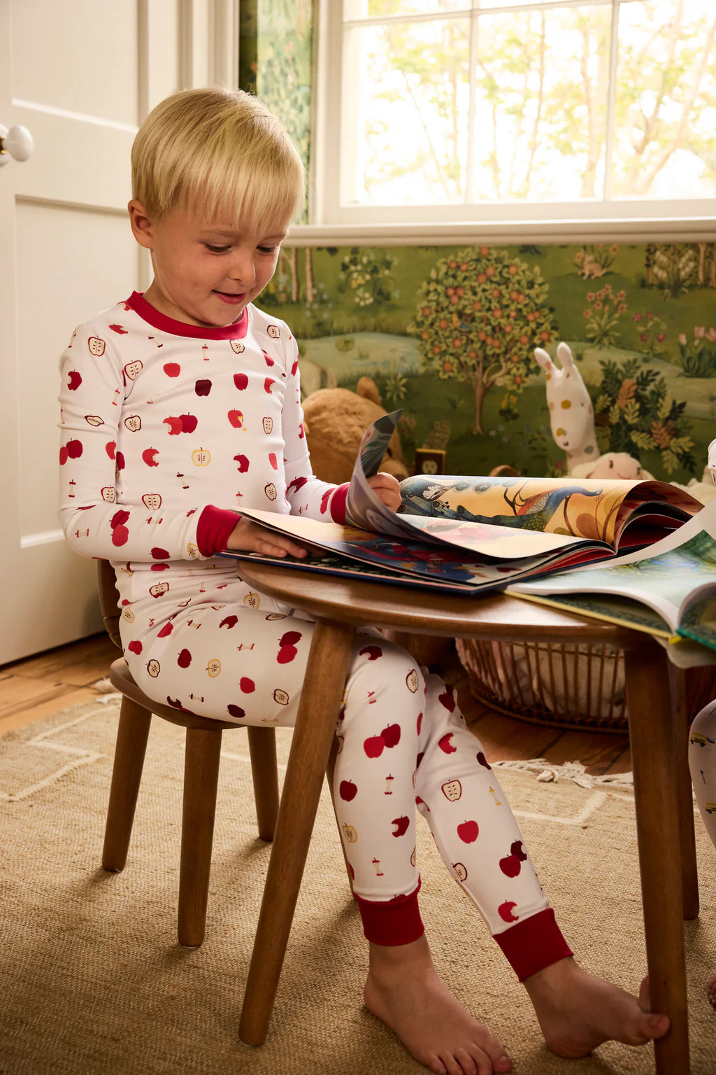 Kids Long-Long Set in Apple Orchard | Lake Pajamas