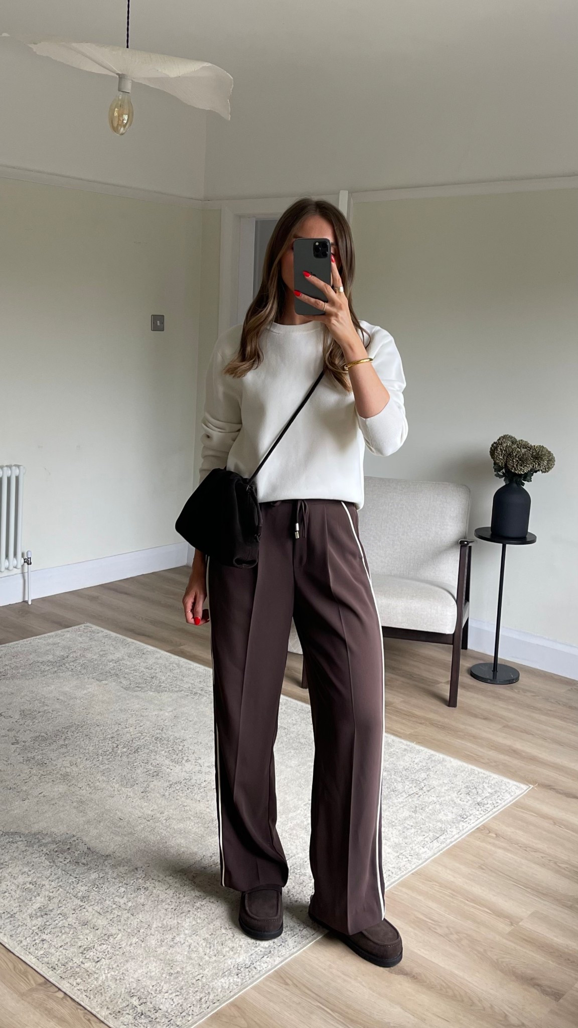 Styling the Dune ‘goldy’ brown suede backless loafers
Small in the Uniqlo sweater
8 31 Leg in the Matalan trousers, I’m 5ft 6 
COS brown suede bag, older so similar linked





Outfit inspiration, styling brown, comfy casual outfit 

#LTKautumn #LTKuk