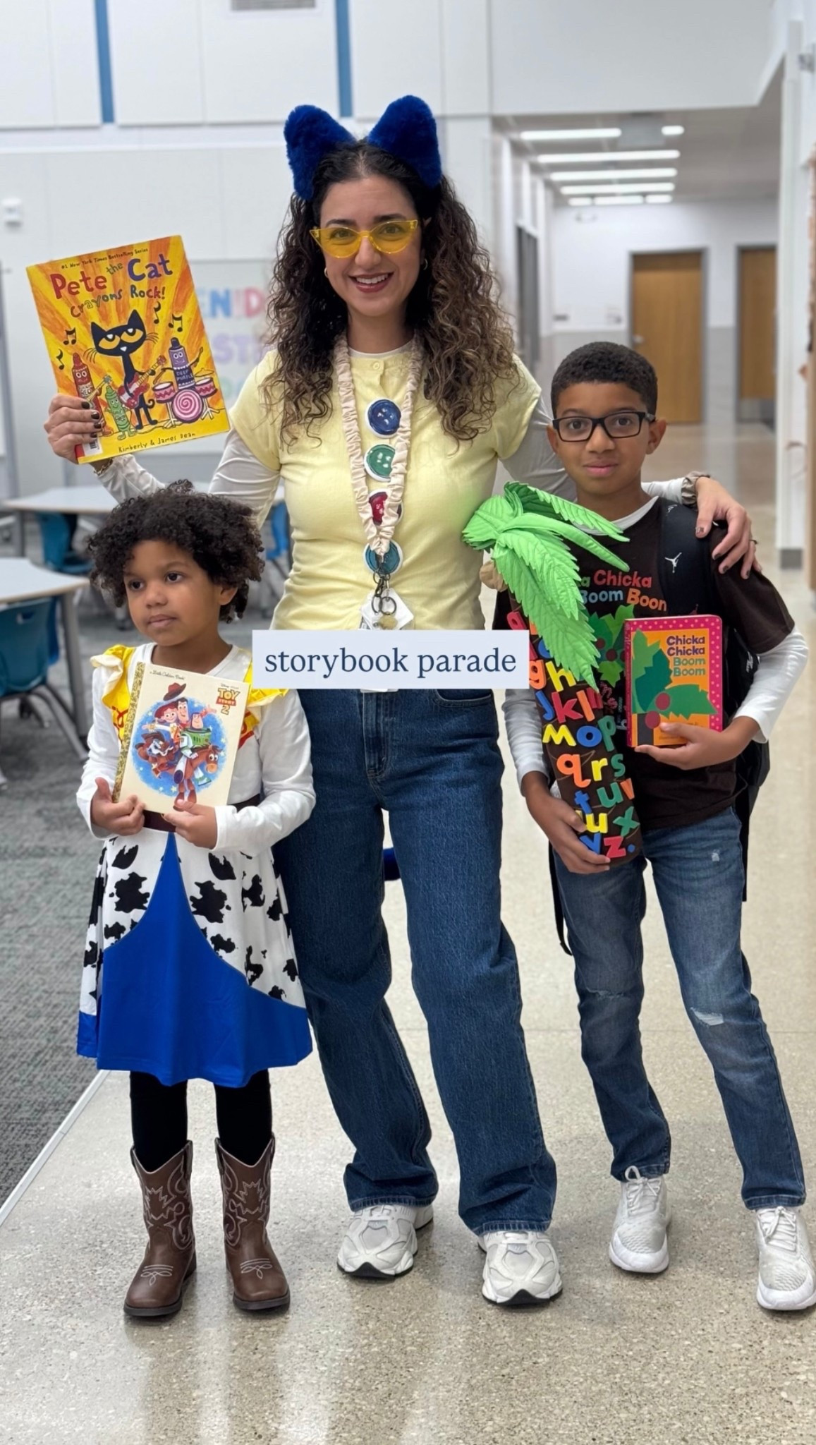 Storybook parade! We dressed up as Pete the cat, chicka chicka boom boom, Jessie from Toy Story 💙

Halloween costumes, Halloween costume ideas

#LTKStyleTip #LTKHalloween #LTKFamily