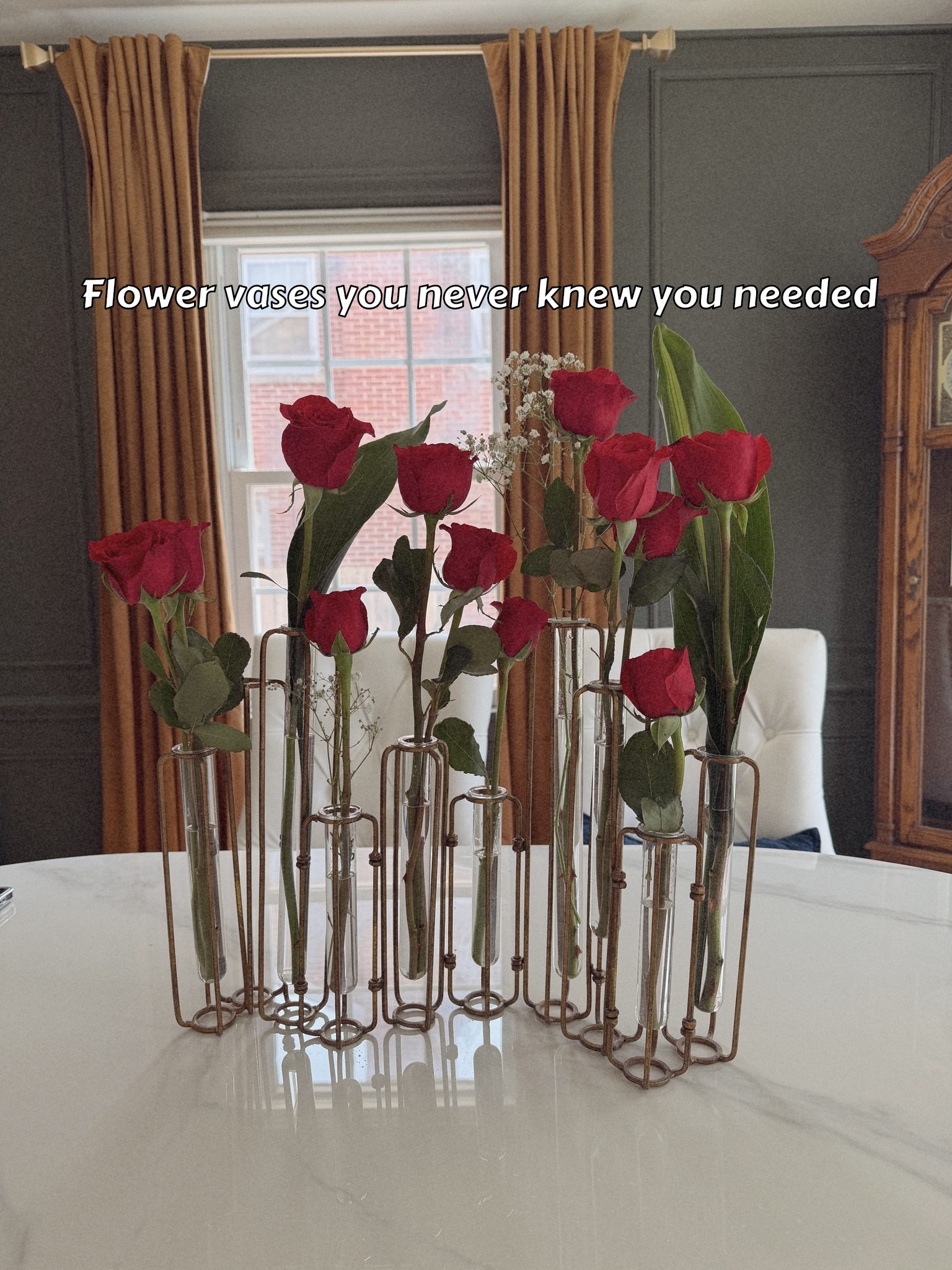 Test tube flower vases make for a unique flower decor piece. 

Home decor, flower vase, table centerpiece

#LTKHome #LTKSaleAlert #LTKdayinmylife