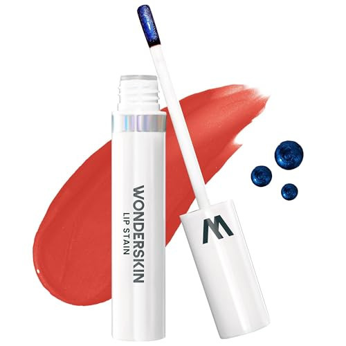 Wonderskin Wonder Blading Lip Stain, Long Lasting Lip Tint, Transfer Proof, Matte Finish, Waterproof Formula, Includes Lip Stain (Glamorous), 40 ml (Pack of 1) | Amazon (UK)
