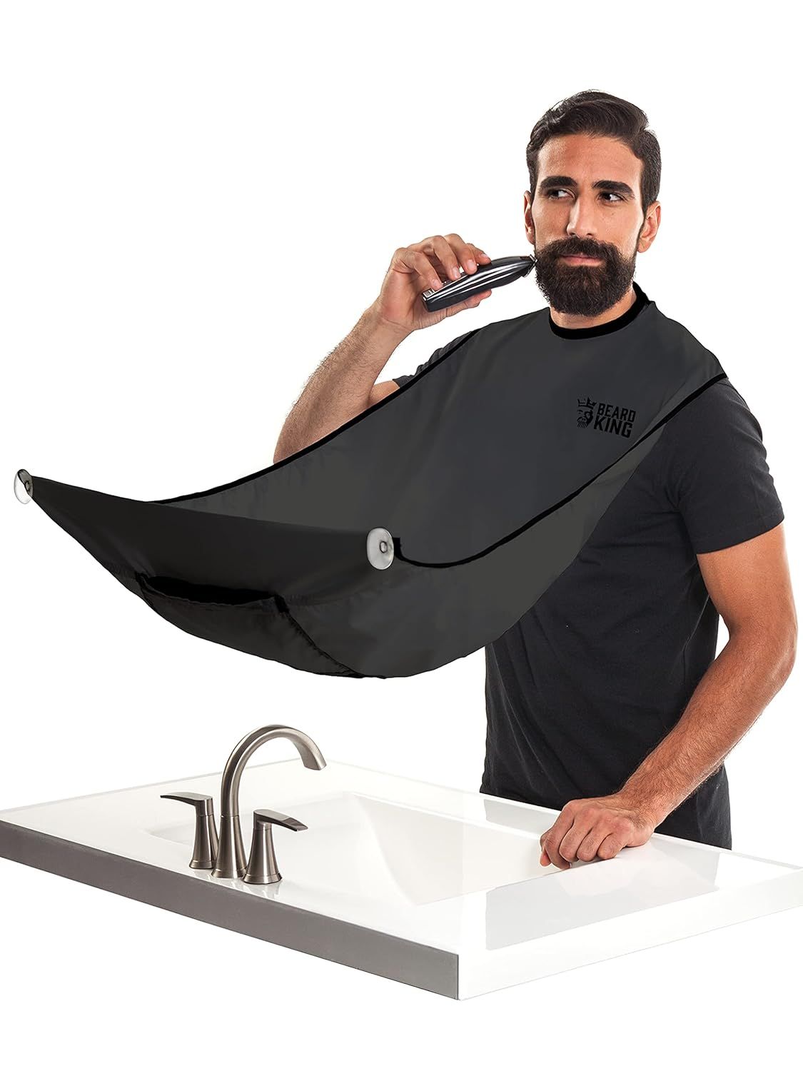 BEARD KING Beard Bib Apron for Men - the Original Cape As Seen on Shark Tank, Mens Hair Catcher f... | Amazon (US)