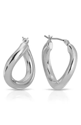 Ettika Curved Classic Hoop Earrings in Gold at Nordstrom | Nordstrom