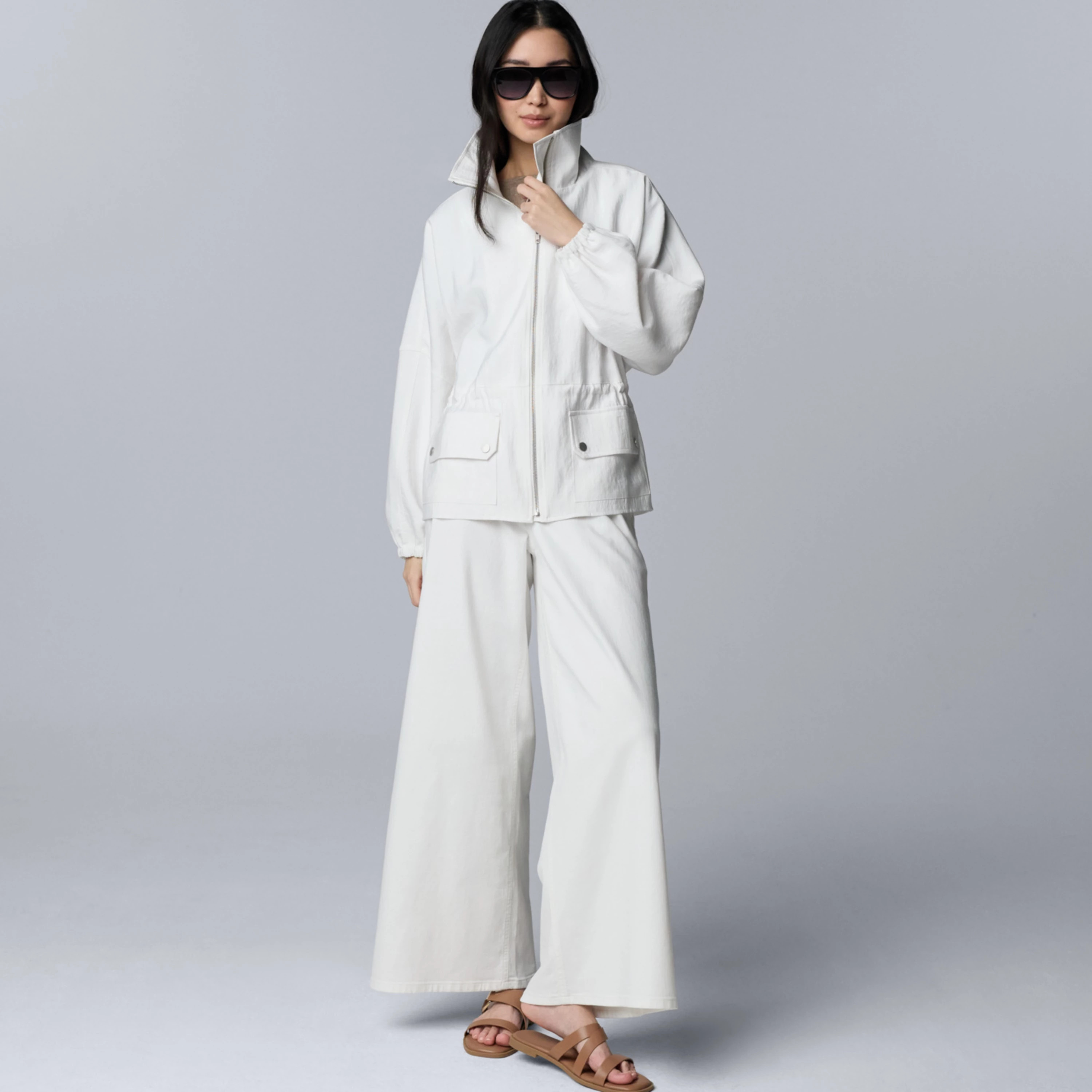 Women's Simply Vera Vera Wang Cinched Waist Utility Jacket | Kohl's