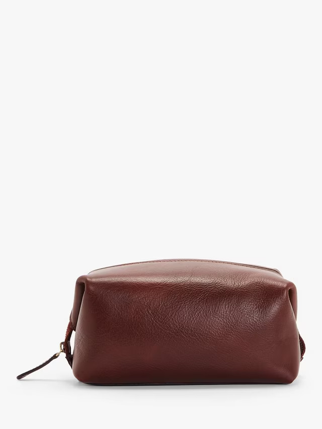 John LewisMade in Italy Leather Wash Bag | John Lewis (UK)