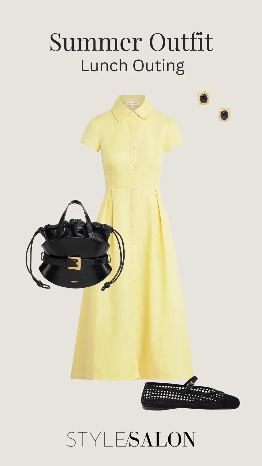 Summer Outfit Inspo Bag - Shoes - Dress - Sunglasses - Earrings - Flats

#LTKootd #LTKSeasonal