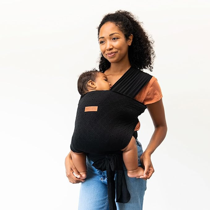 MOBY Easy Wrap Carrier by Petunia Pickle Bottom - Black Eyelet | Amazon (US)