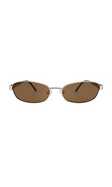 Otra Papillon Sunglasses in Gold & Brown from Revolve.com | Revolve Clothing (Global)