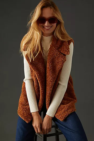 By Anthropologie Faux Fur Vest | Anthropologie (US)