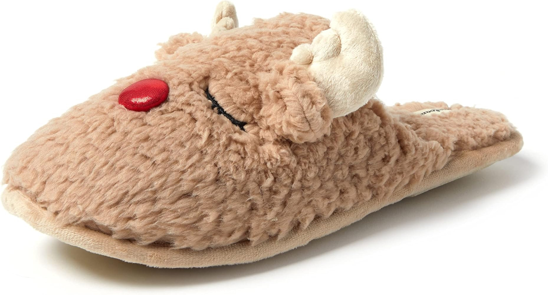 Dearfoams unisex-adult Matching Family Holiday Christmas Reindeer & Turkey Scuff | Amazon (US)
