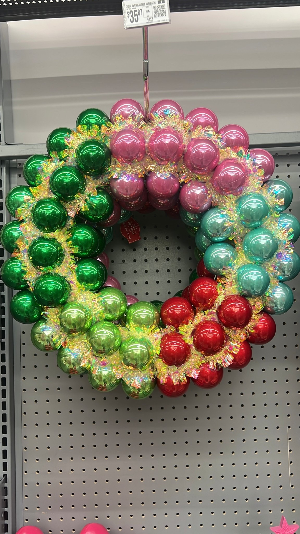 Pretty sure your front door is officially feeling the Christmas vibes now thanks to this fun christmas ornament wreath that is such a vibe.
ornament wreath, holiday decor, merry and bright, front porch inspo, christmas crafts, festive decor, affordable finds

#LTKSeasonal #LTKHoliday #LTKHome