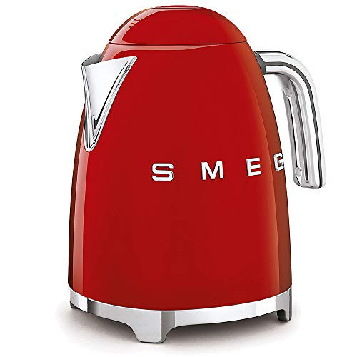 SMEG 50's Retro Style Electric Water Kettle with Automatic Shutoff, Removable Base, and Water Indicator, KLF03RDUS, Red | Amazon (US)