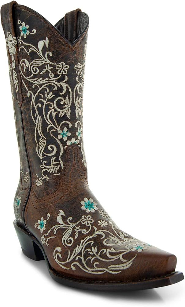 Women’s Soto Boots Dahlia Vintage Flower Embroidery Cowgirl Boots M50042 | Amazon (US)
