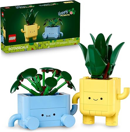 LEGO Botanicals Happy Plants Building Toy for Kids, Girls, and Boys 9+ - Playroom Decor for Desk ... | Amazon (US)