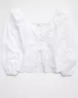 Aerie Long Sleeve Peplum Top | Aerie