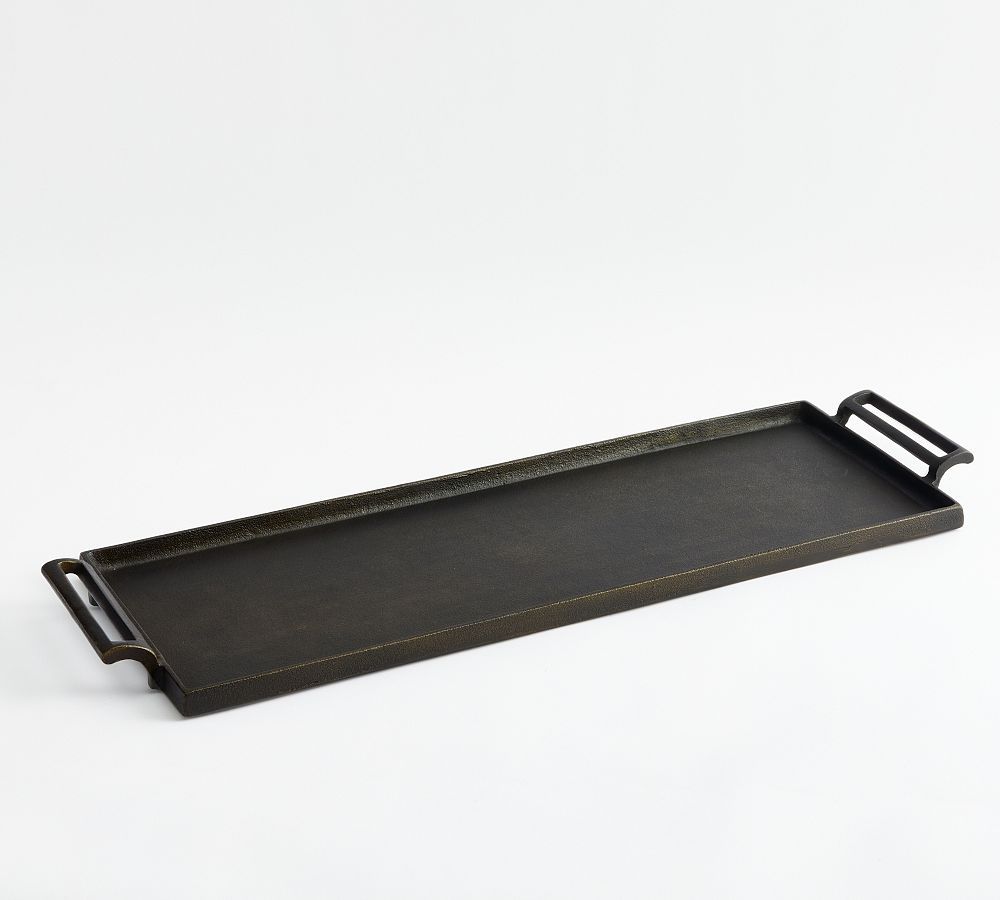 Antiqued Metal Decorative Trays | Pottery Barn (US)