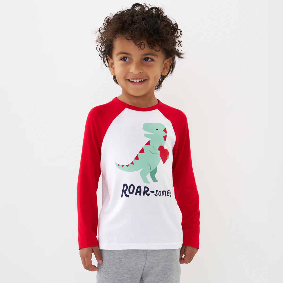 Roar Some! Raglan Graphic Tee | Little Sleepies