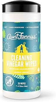 Aunt Fannie's Natural Cleaning Vinegar Wipes, Multipurpose Surface Cleaner, Bright Lemon Scent, 3... | Amazon (US)